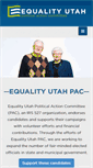 Mobile Screenshot of equalityutahpac.org